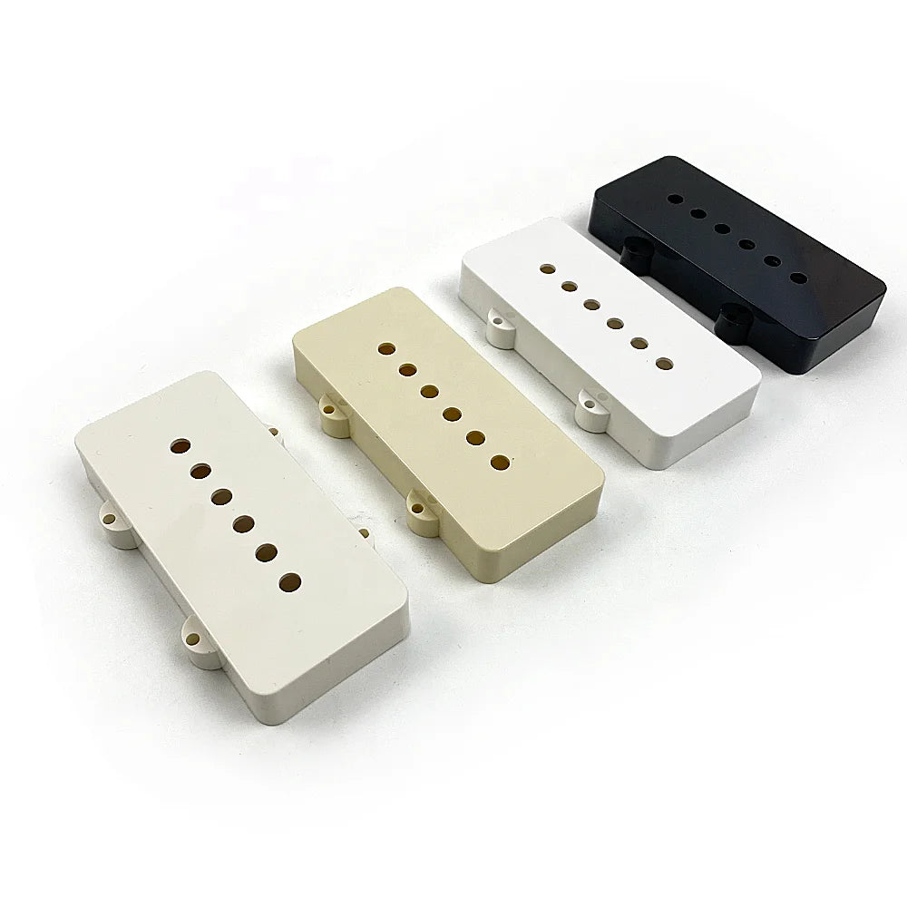 Wholesale 6 String  Black White Ivory ABS JM Bass Guitar Pickup Covers for Guitar Parts