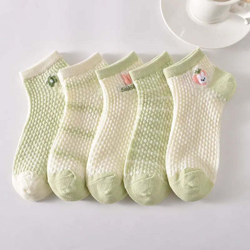 Spring Summer New Women Cotton Socks Bubble Leisure Socks for Women Summer