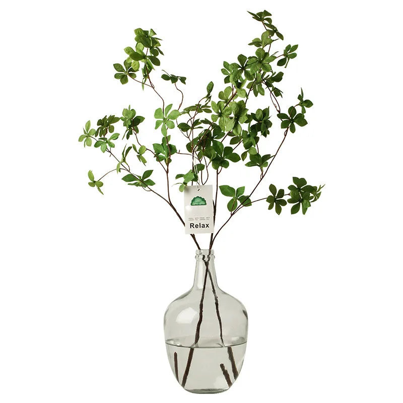 New Modern Nordic Wedding Transparent Narrow Mouthed Tabletop Glass Flower Vase for Home Decoration