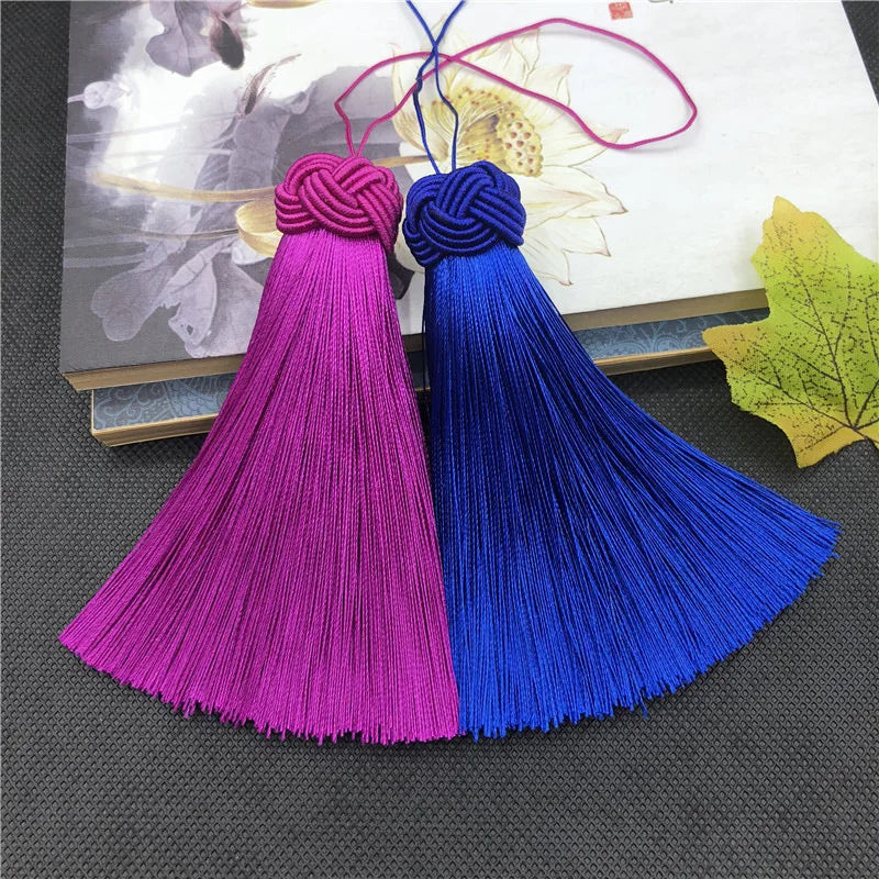 Wholesale Silk Tassels New Multi-color 8cm in Stock Silk Tassel Thickness Tassel Fringe