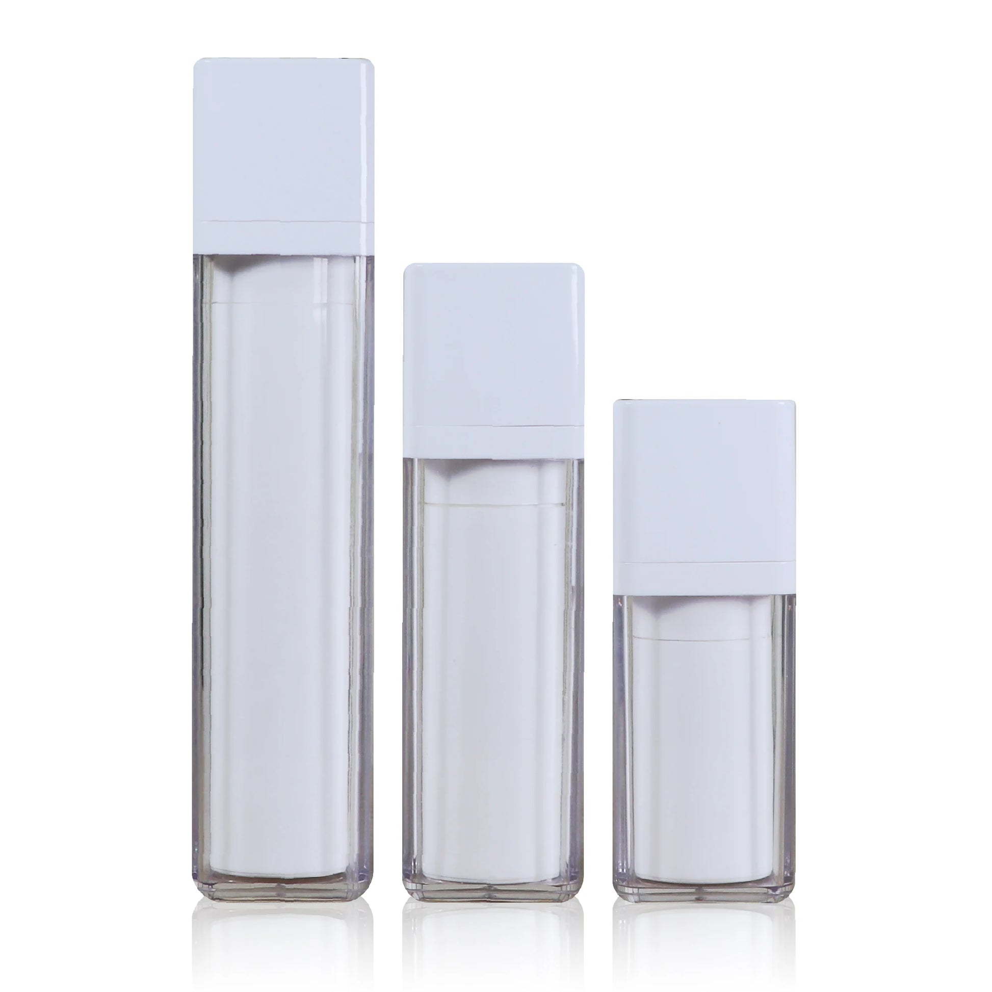 Airless Vacuum Lotion Pump Plastic Bottle 30ml 50ml 100ml Twist Vacuum Pump Bottle Customizable