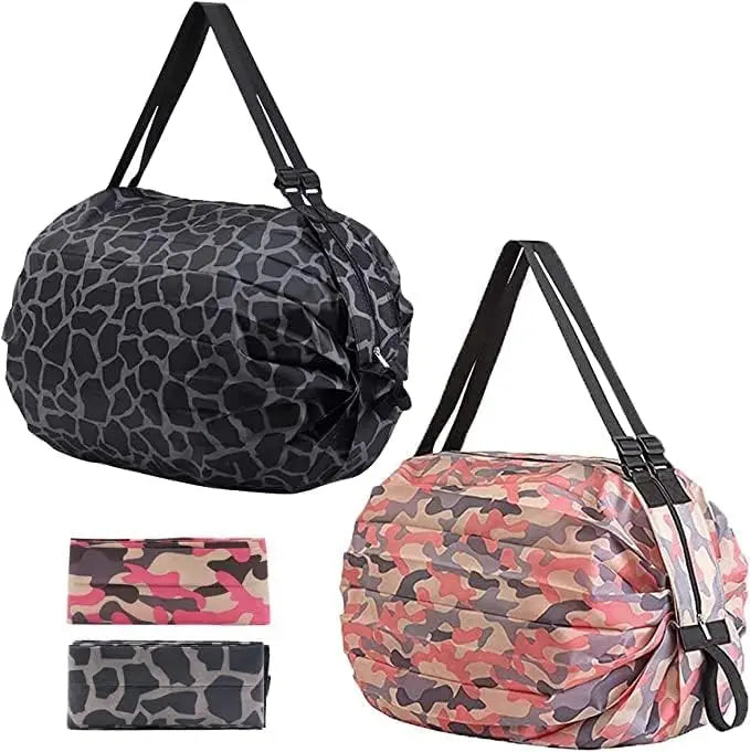 Hot-selling Customized Polyester Shopping Bag Multi-functional Large Capacity Portable Light Weight Folding Storage Bags