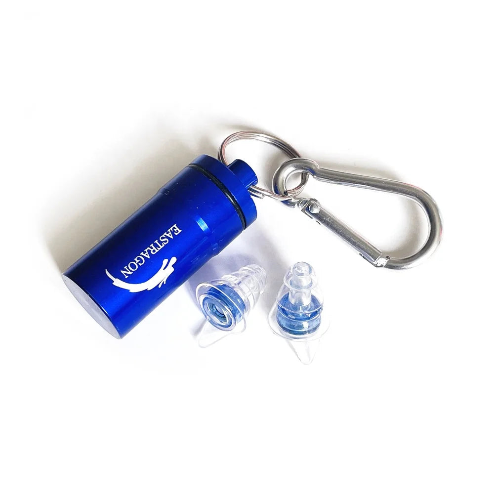 Metal Filter Silicone Earplugs with Clear PP Box Best Music Ear Plugs for Concerts Festivals Noise Reduction Hearing Protecti