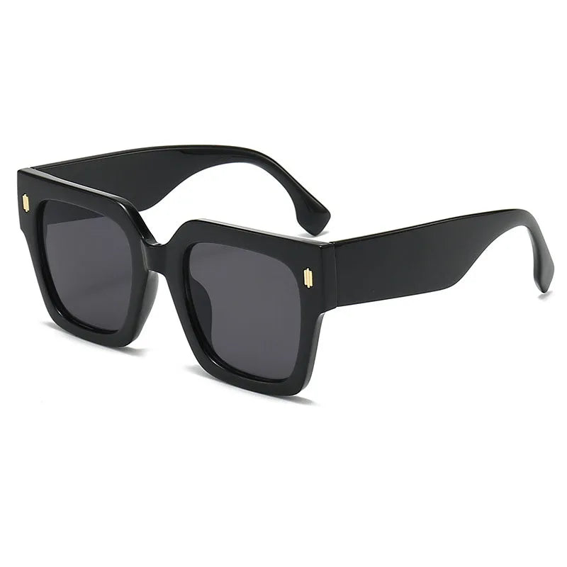 New Classic Big Frames Uv400 square Sunglasses Women Trend Shades Custom logo Wholesale Retro Beach Accessories