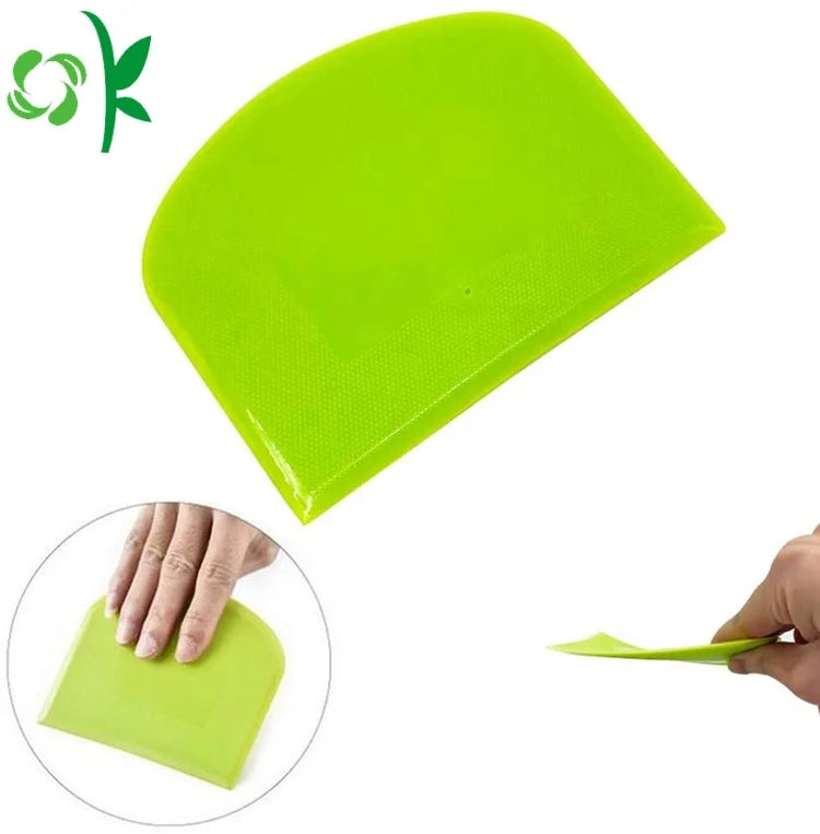 OKSILICONE Hot Selling Colorful Dough Cutter PP Plastic Cake Dough Scraper Kitchen Accessory Baking & Pastry Tool