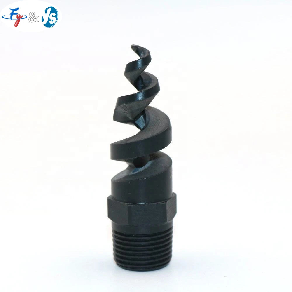 Black Plastic Spiral Nozzle  for Garden Hose Pressure Washer Adjustable Nozzle Water Mister Nozzles High Pressure Durable