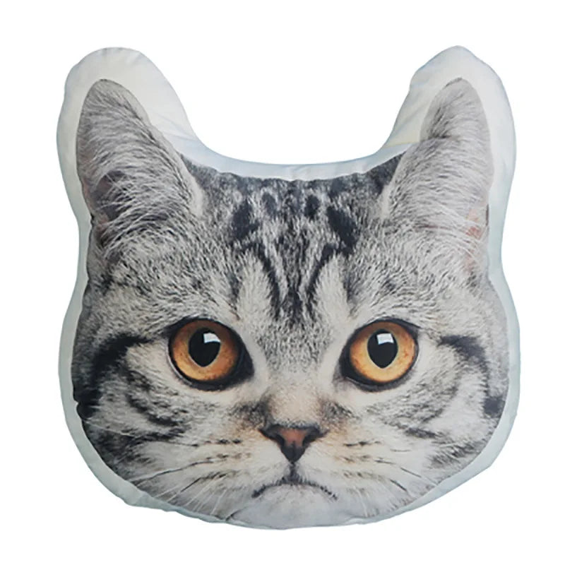 Custom Printed Cartoon Cat Plush Anime Shape Logo Pillow Toys Manufacturers Design Cushions Case 3d Animals Cover Throw Pillo
