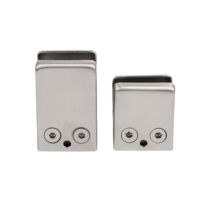 Fit Glass 10-12mm Balustrade Handrail Stainless Steel 304 Stair Railing Square Shape Glass Clamp Accessories