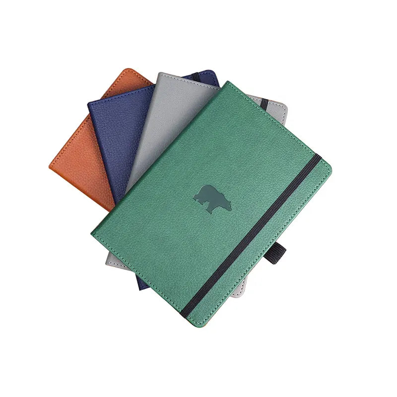 A5 PU Leather Hardcover Notebook Planner Journal Set Gratitude Thread Sewing Thermal Binding School Gift