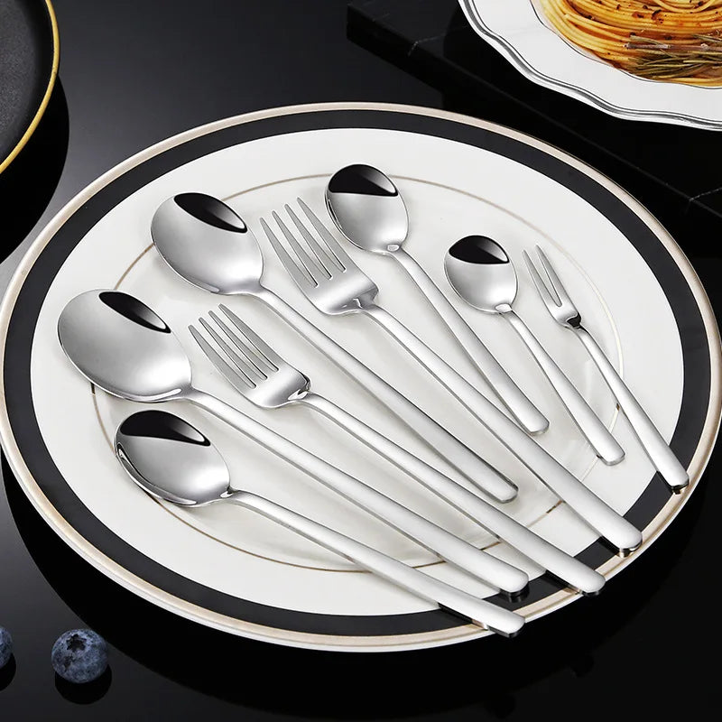 Noble Best-Selling Stainless Steel Cutlery Silver Flatware Hotel Silverware 304 Stainless Steel Spoon