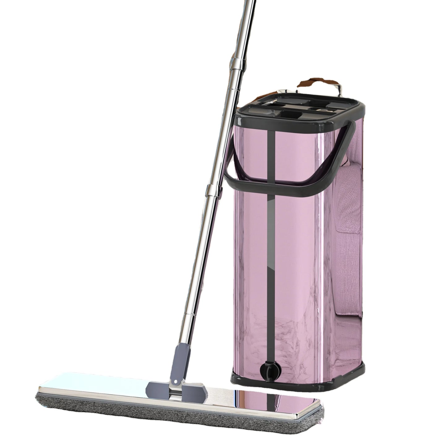 Household Cleaning Mop and Bucket Set Hand-free Wash Flat Mop Dust Removal Mop With Bucket