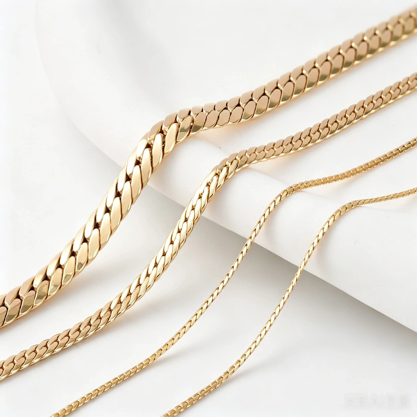 PCX 18K Real Yellow Gold Cuban Link Chain Necklace 7MM 10MM  Au750 Hiphop Miami Italian Cuban Link Curb  Fine Jewelry for Men