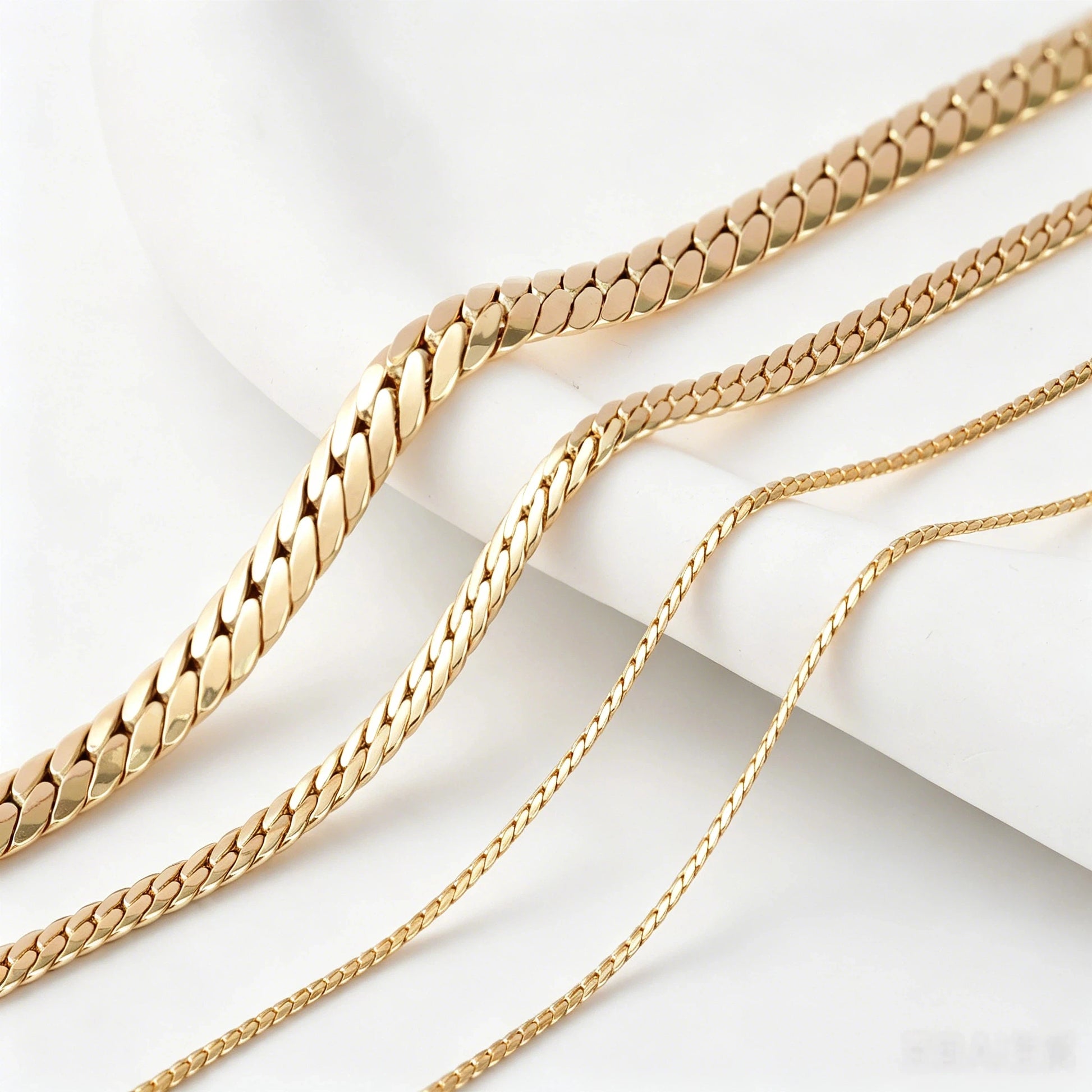 PCX 18K Real Yellow Gold Cuban Link Chain Necklace 7MM 10MM  Au750 Hiphop Miami Italian Cuban Link Curb  Fine Jewelry for Men