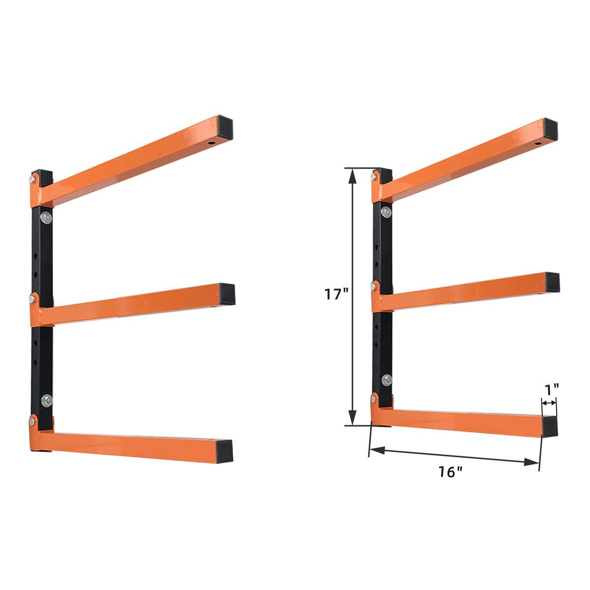 Multifunction Lumber Storage Metal Rack Wall Mount Timber Holder with Durable Sheet Metal Screws Wood Rack Workshop Rack