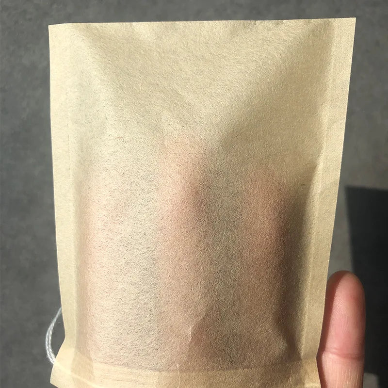 For Pcs Eco-Friendly Disposable Tea Bags for Loose Leaf Tea Biodegradable Paper Filter Bags Drawstring for Home Hotel Office