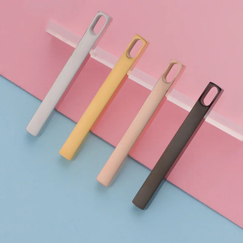 OEM Stainless Steel Rectangle Jewelry Gold Plated Engraved Blank Pendants Colorful Bar Fine Necklace