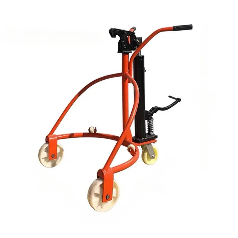 Manual Hydraulic Oil Drum Transportation Right Angle Iron Drum Plastic Drum Transportation Loading and Unloading Truck