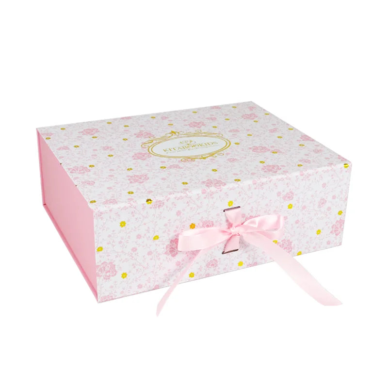 Hot Luxury  Magnetic Gift Box Packaging Ribbon Hand Cardboard Paper Gift Boxes logo Printing Trading Card Storage Box Magneti