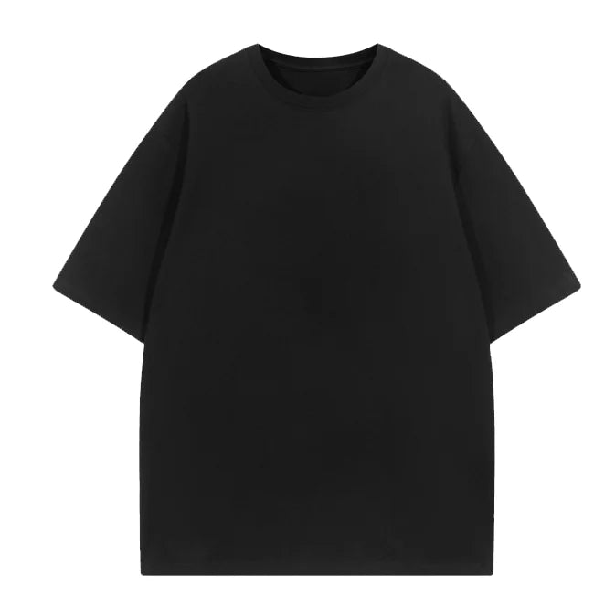 YKH 240GSM Cotton Sofa Fabric Custom Logo Drop Shoulder T-Shirts  for Sport Office Men  Plain Patchwork Bulk Men's T-Shirt