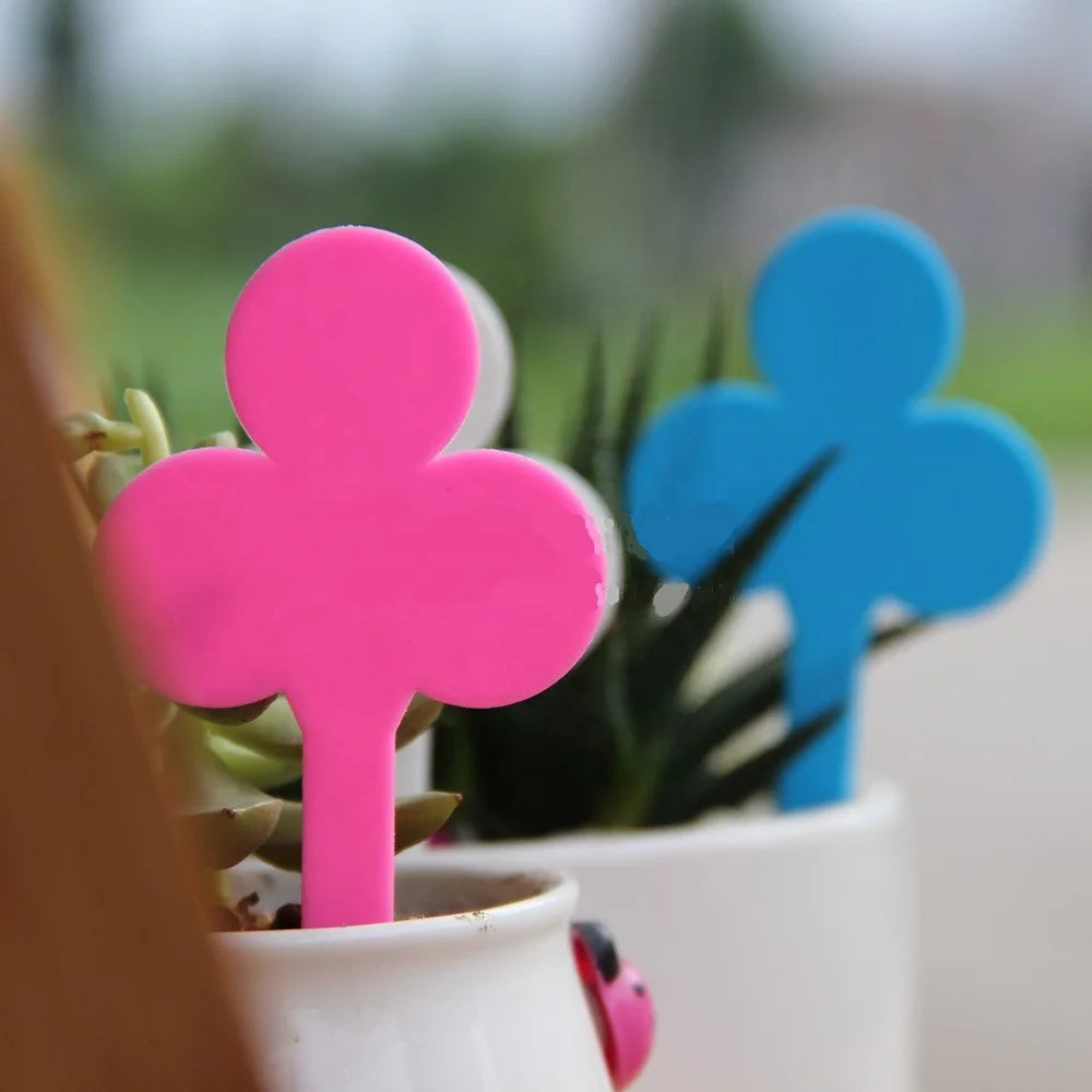 50 Pieces 1.85*3.15 Inch 4.7*8 cm Flower Shape PP Tag Plastic Label for Bonsai Durable Strong Reusable Label Piece