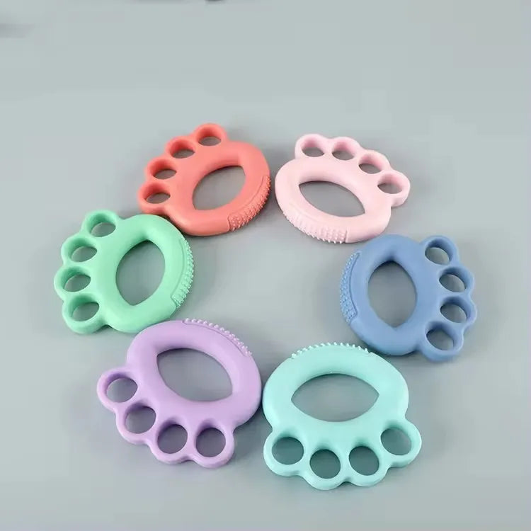 Silicone Strength Exercise Finger Hand Gripper for Arms Training with Adjustable Resistance (10lb-60lb)