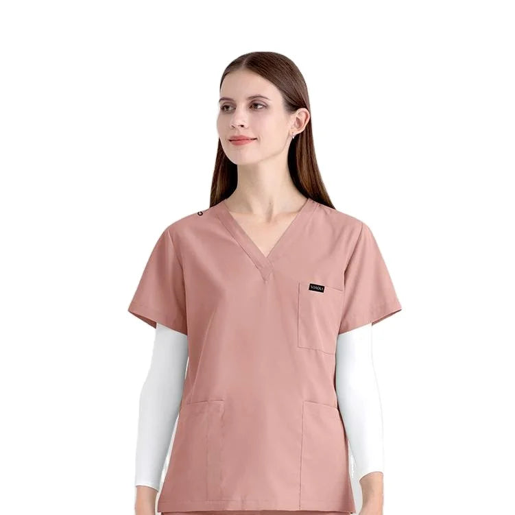 Ship Quickly 42122 4 Way Stretchy Coordinates Suit for Women Plus Size Women's Brand Suit Scrubs Uniforms Sets Unisex
