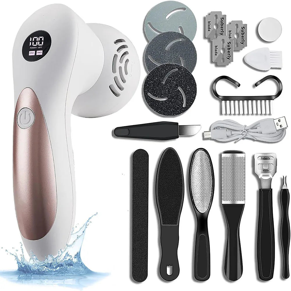 New Design Electric Foot File Kit Dead Hard Skin Foot Care Tools Professional Electric Foot Grinder Callus Remover