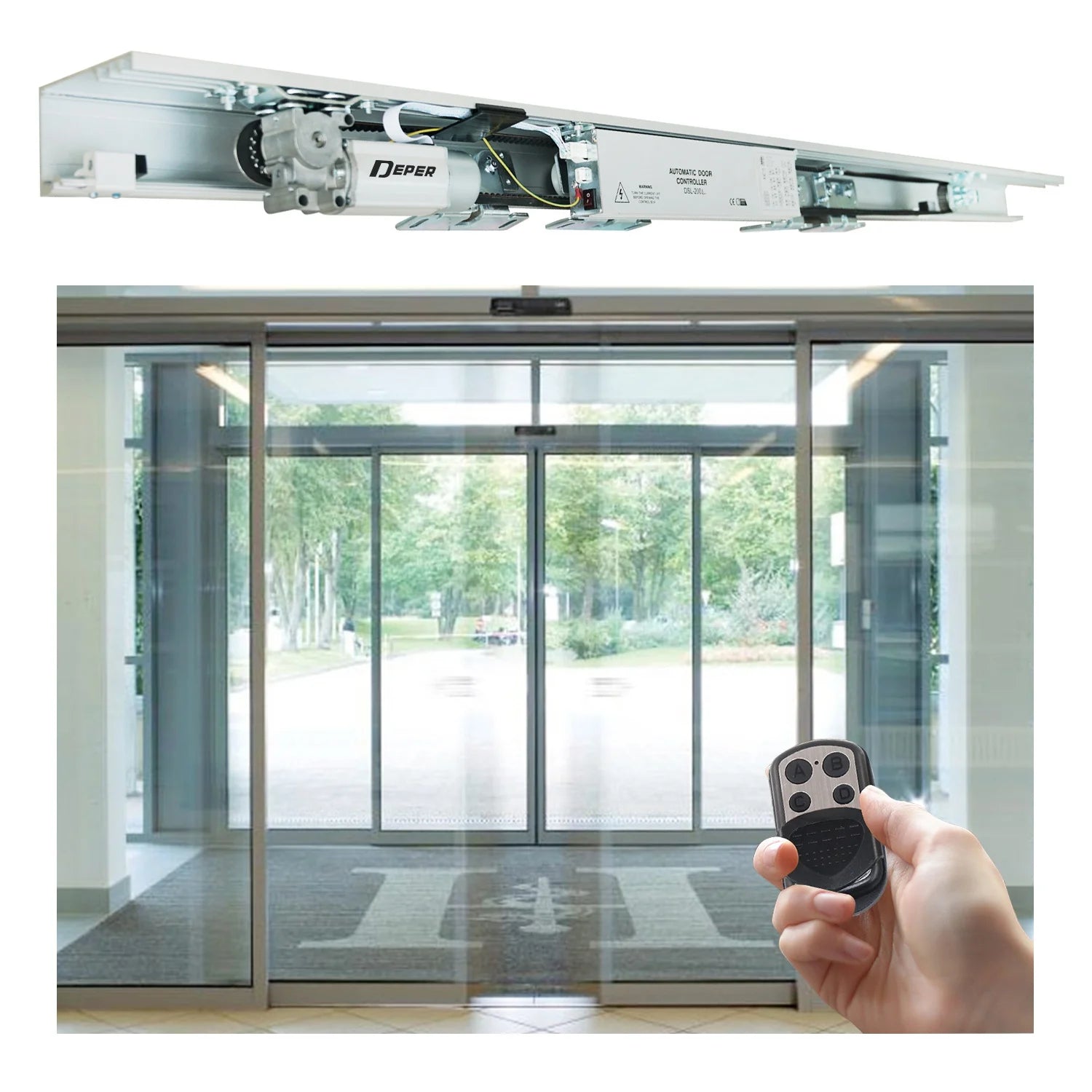 Deper DSL-200L Modern Design Automatic Sliding Door Motor Lock Computer Control Panel for Commercial Shopping Mall Entrance 2