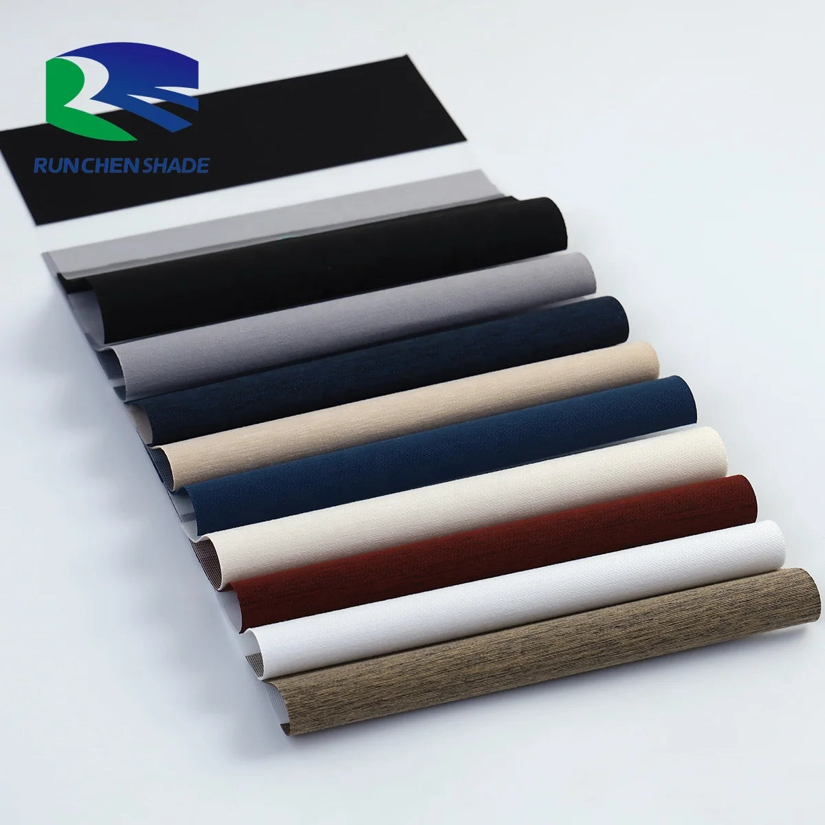 Modern Electric Built-In Plain Design 100% Polyester Vertical Roller Blinds Fabric