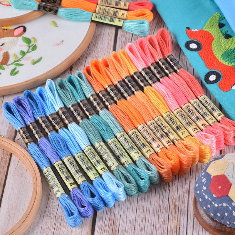 482 Colors Embroidery Floss Cross Stitch Thread 6 Stands 8 Meter Per Piece  Embroidery Floss Wholesale