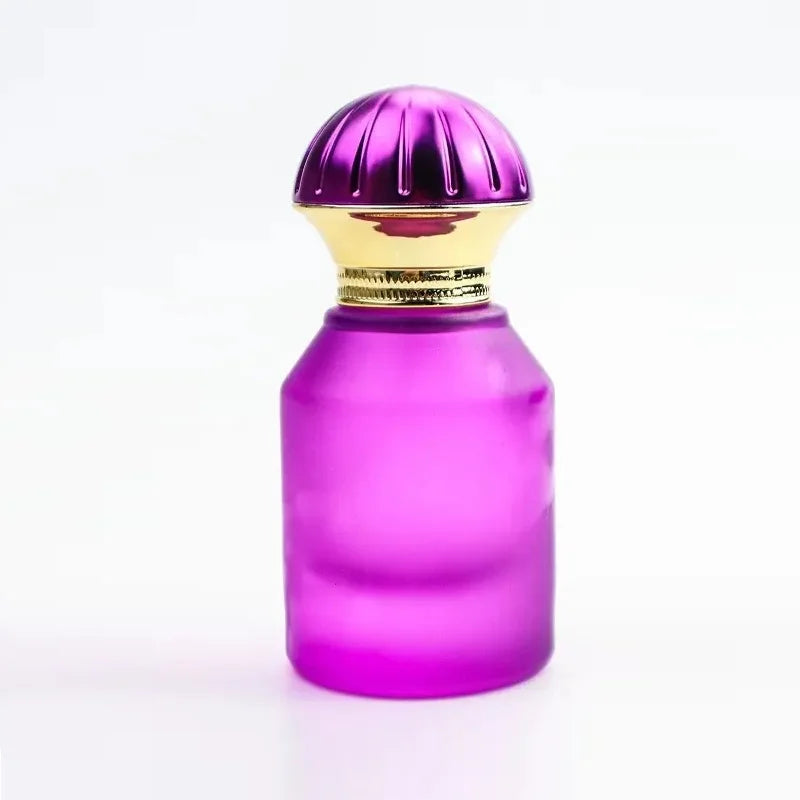 30ml 50ml High End Cylinder Flat Frosted Glass Perfume Bottle with Screw Cap for Cosmetic Spray and Reed Diffuser Empty Bottl