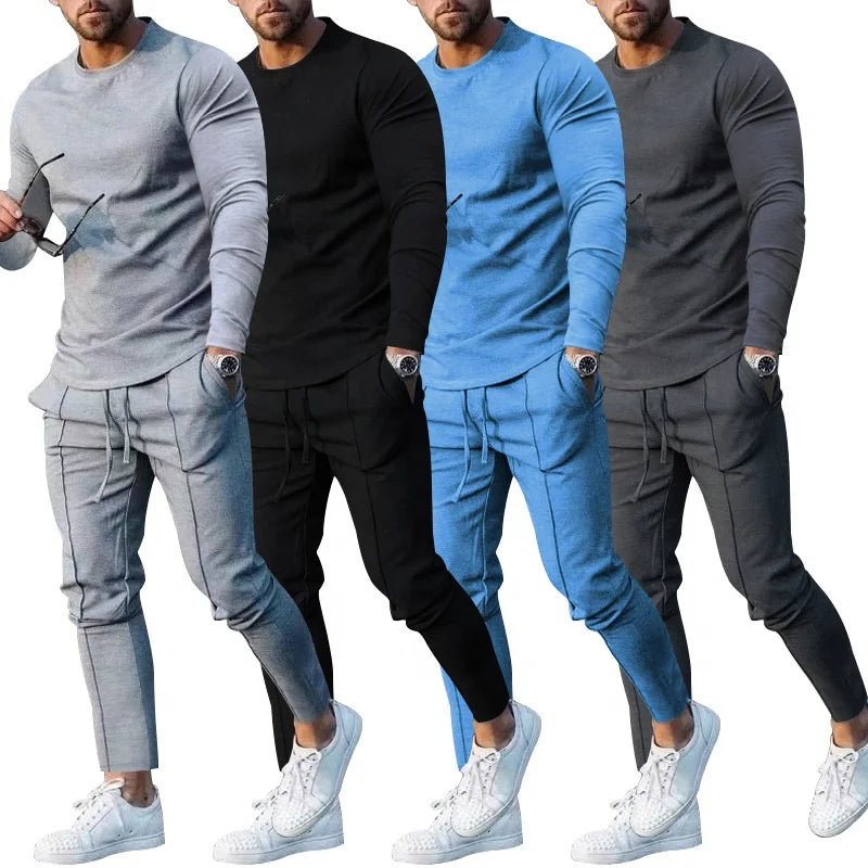 US Size Men Tracksuit Set Custom Logo 100% Polyester Casual Basketball Streetwear Training Wear Two Pieces Tracksuit Set