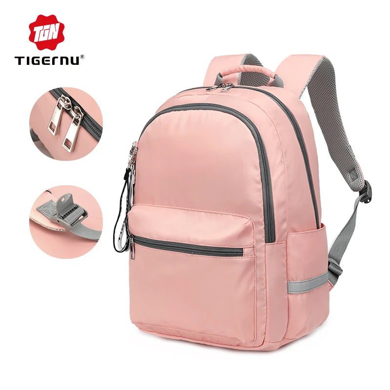 Tigernu T-B9030B New Design Waterproof 21L Zipper Closure Light Back Bag Outdoor Casual Sport Women Backpack for College Stud