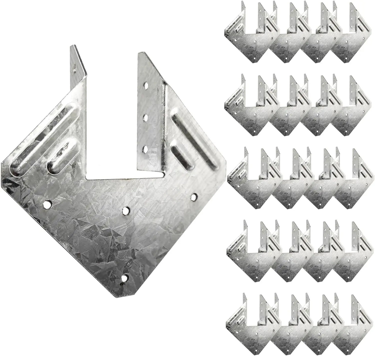 Stainless Steel Structural Hardware Hot Dip Galvanized Connection Fittings Windproof Fasteners Hurricane Ties Customizable