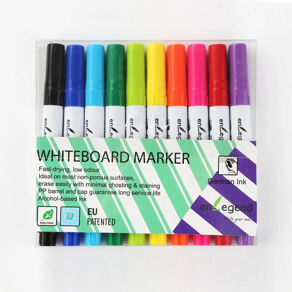 Vibrant Whiteboard Marker Set Bright Colors for Easy Erase for Office School or Home Use