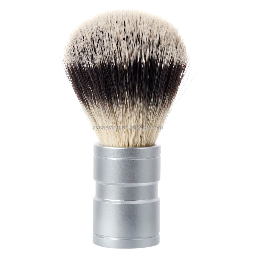 ZY Men's Shaving Brush Synthetic Hair Barber Brush for Travel and Home Use Beard Brush Wet Shaving Nylon Brush OEM Brand