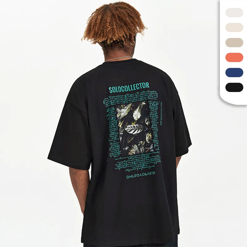 T Shirt Ready to Ship With 1 Piece Custom Graphic Boxy T Shirt Oversized High Summer 220GSM Cotton T-shirts
