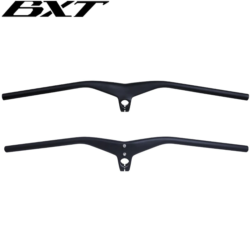 BXT Carbon Handlebar MTB 800mm Length Integrated Mountain H/bar Chinese OEM Factory Sale Integrated Bike Bars Stem Carbon Fib
