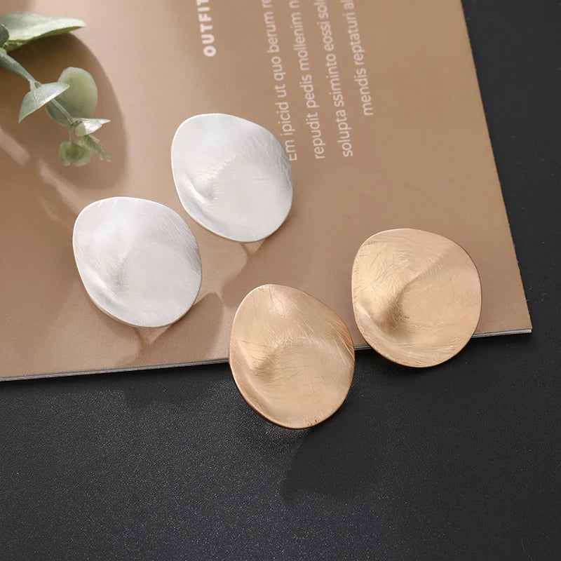 TongLing European Fashion Jewelry Minimalist Earrings Geometric square Women Stud Earring for Daily Accessories