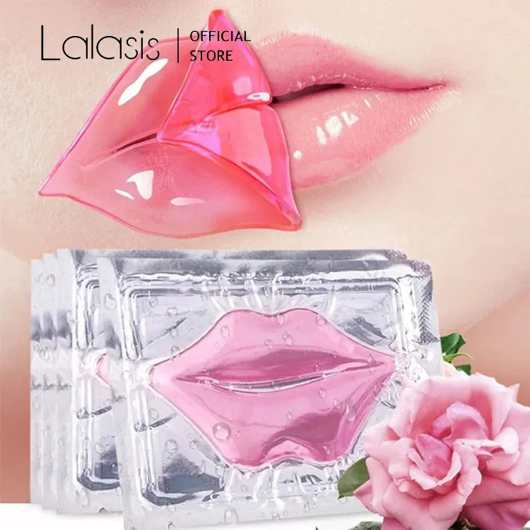 Lalasis Crystal Collagen Lip Mask Lips Plumper pink Lip Patches Moisture Essence Anti-wrinkle Korean Cosmetics Skin Care Beau
