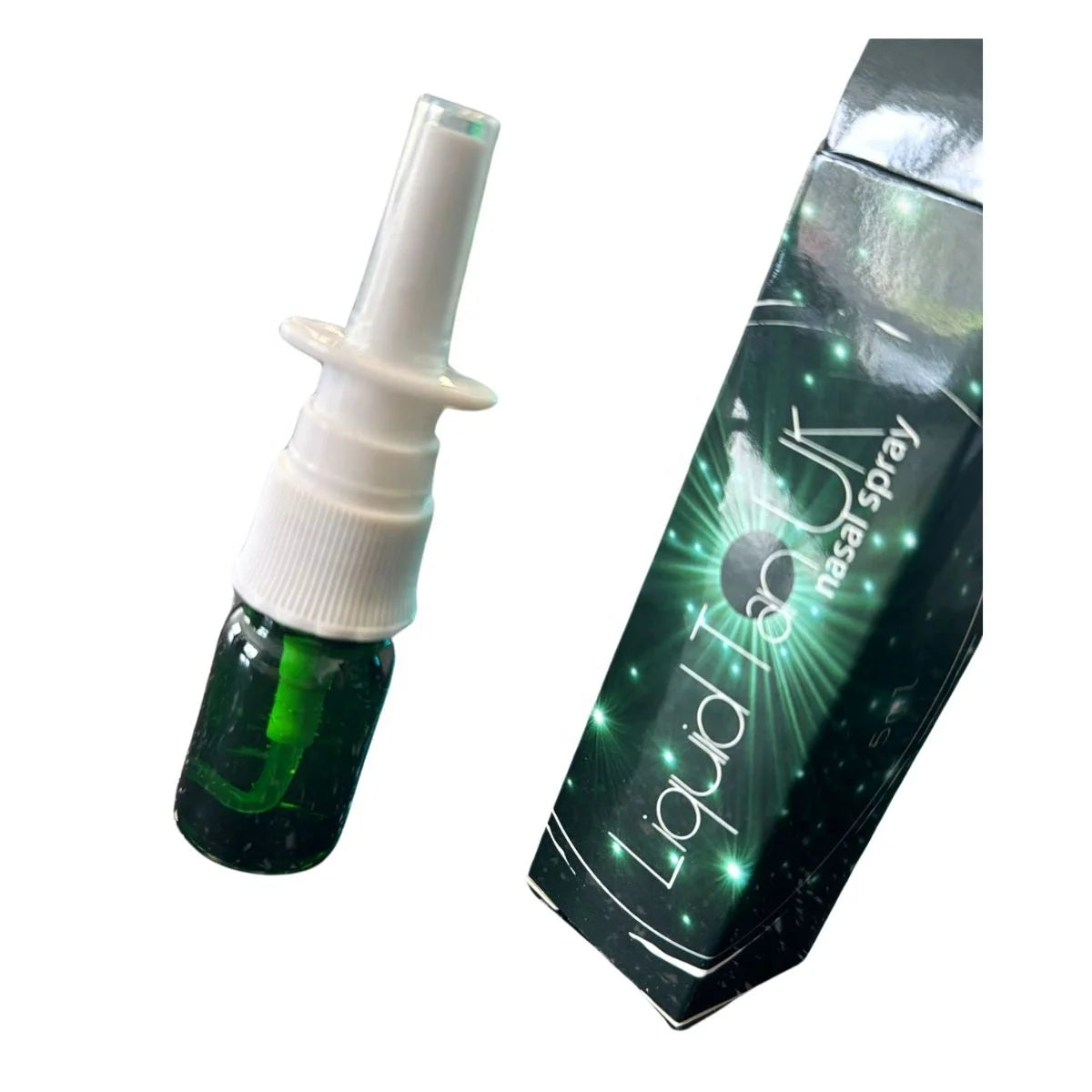 Custom Printing Packaging Box for Nasal Spray Bottle Green Empty Nasal Spray Bottle 5ml Paper Box