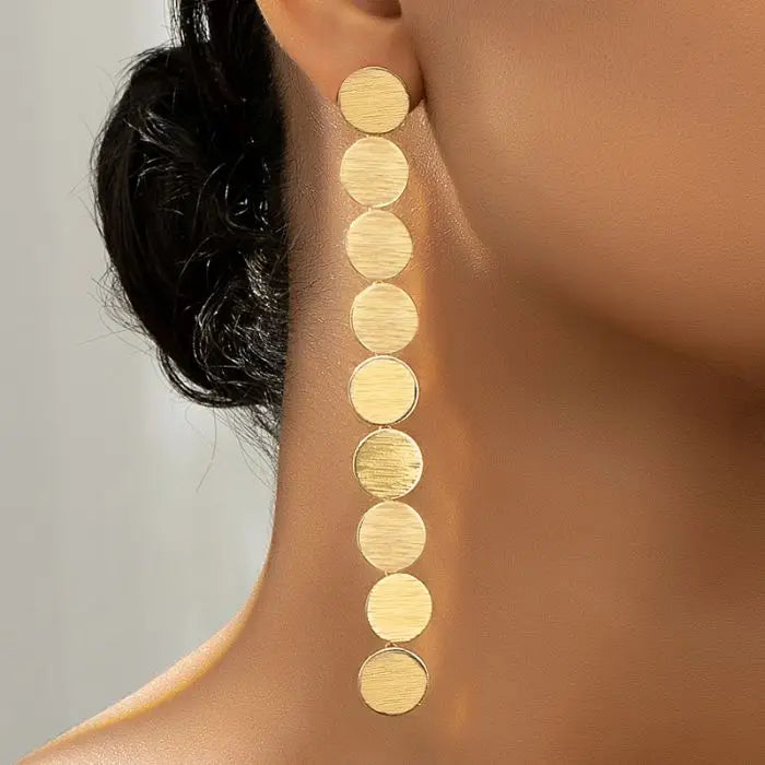 New Luxury Long Tassel Hoop Earrings for Women Bridal Earrings Party Wedding Earring Jewelry Gifts
