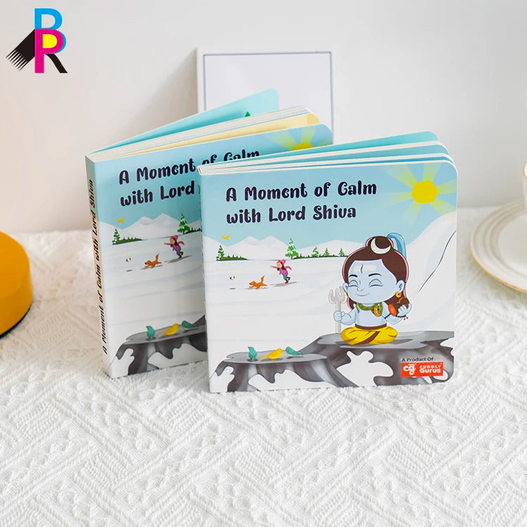 Professional Custom Hardcover Children Cardboard Books Baby Board Book Printing
