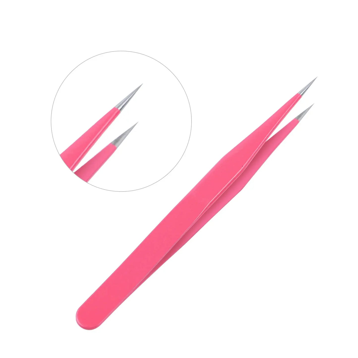Misscheering 1PC Stainless Steel Curved Straight Eyebrow False Eyelash Tweezers Nail Art Makeup Tool Eeyelashes Tweezers