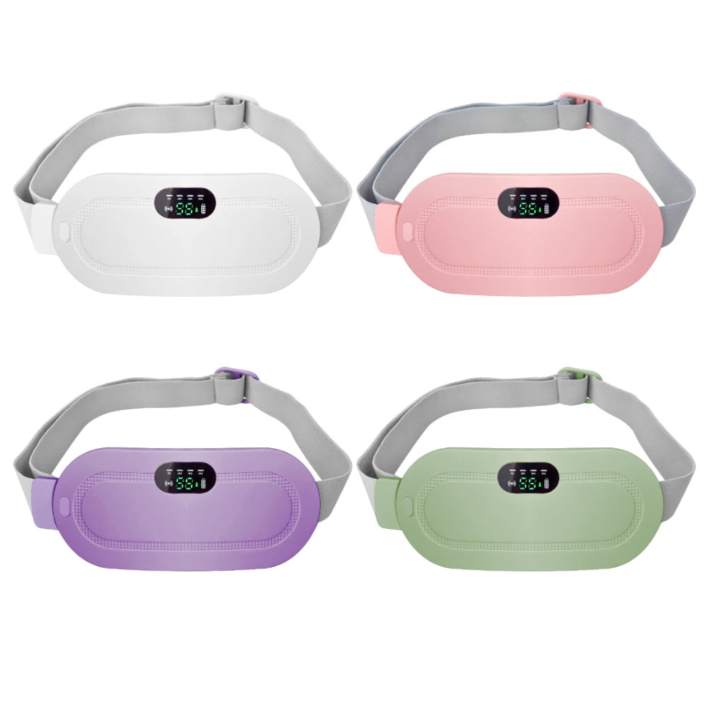 Portable Menstrual Heating Pad Rechargeable Cordless Heat Therapy Massager for Period Cramps Relief