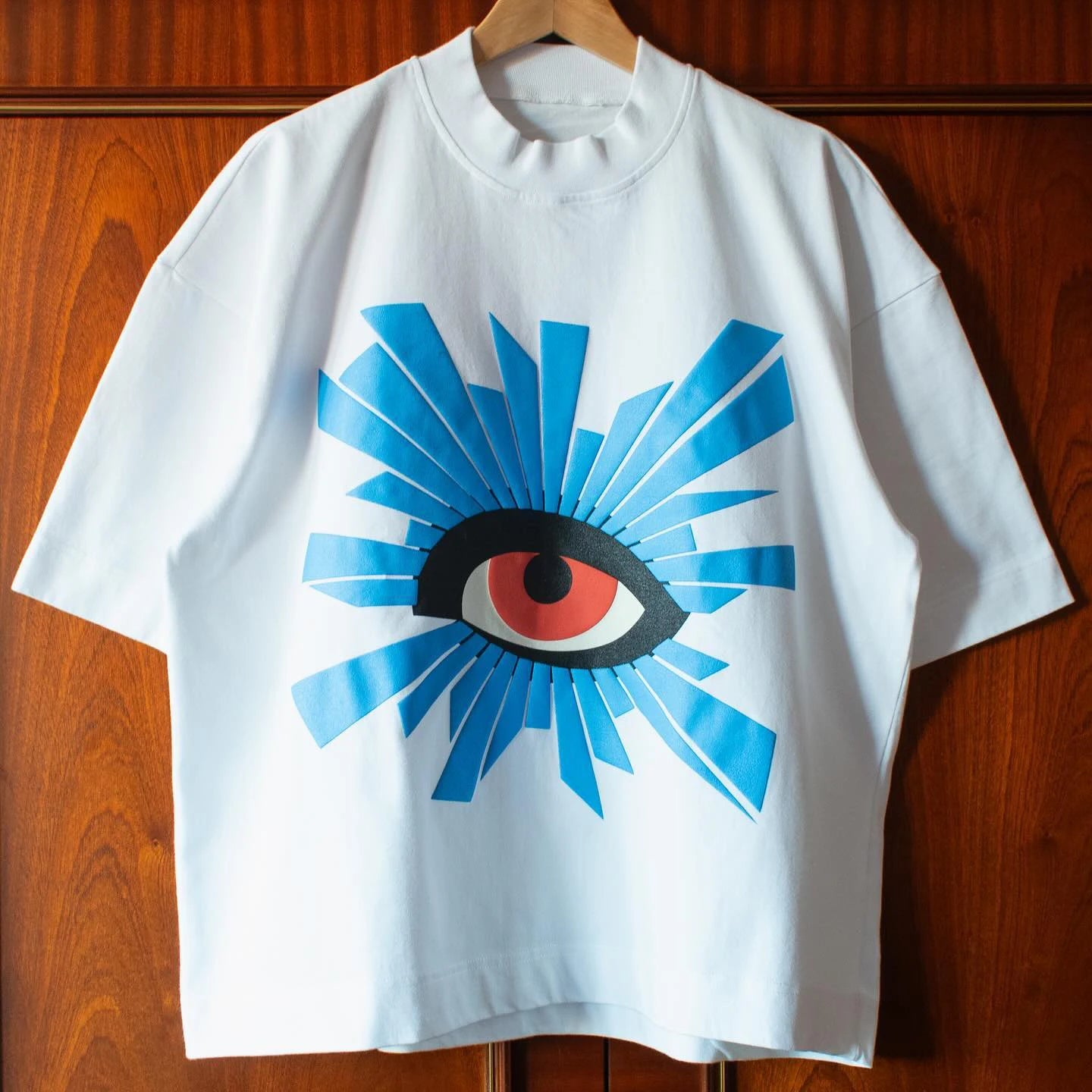 Yingling 320g Vintage Blank White Tshirt Custom Graphic Washed Heavyweight Oversize T-shirt Man Mock Neck t Shirt Boxy Fit