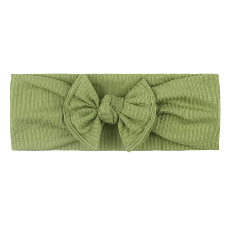 Baby Girl Nylon Headbands Baby Headband Soft Knot Accessories Speckle Stripe Lattice Indelible Turban Kids Headwear