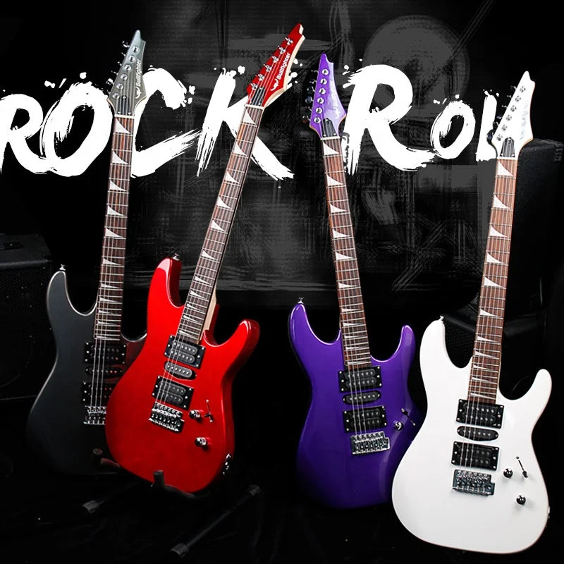 OEM D-150 6-String Electric Guitar Basswood Body Canadian Maple Neck High-Gloss Finish 24-Fret Modern White