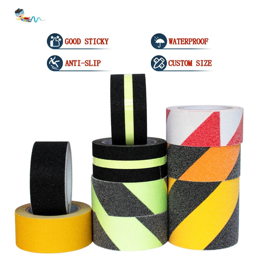 High Viscosity Waterproof Colorful Luminous Stair Tread Step Ramp Best Grip Traction PVC PET PEVA Anti Slip Safety Adhesive T