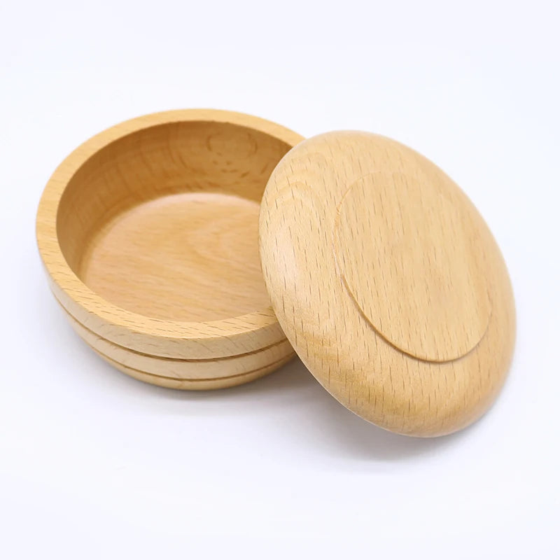 JDK Barber Tool Shaving Mug Cup Wooden Shaving Bowl Shaving Soap Wooden